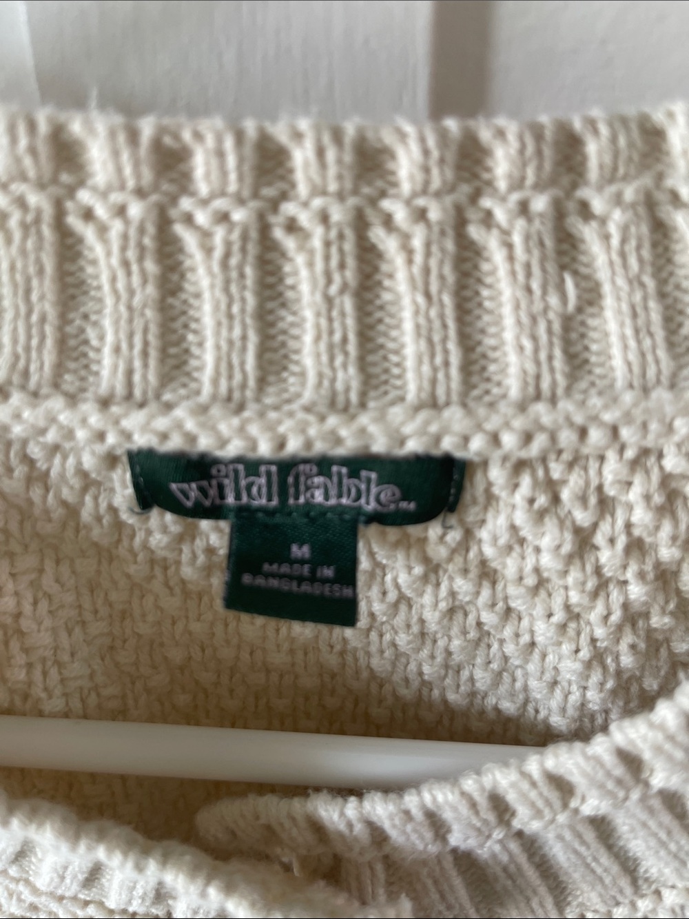 wild fable Cream Cable-Textured Button Cardigan - Picture 3 of 5